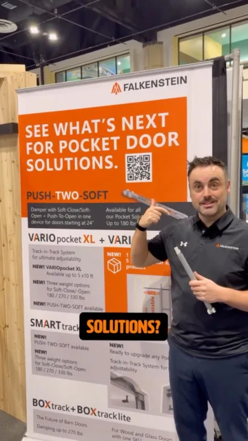 One damper. Everything.
Meet Push-Two-Soft by Falkenstein - the first solution to combine:
• Soft-close
• Soft-open
• Push-to-open
…all in one single mechanism.
And yes — it works in pocket doors as narrow as 24”.
No extra components.
No compromises.
Just one clean, intelligent system.
This hasn’t been done before.
#pocketdoors #doorhardware #innovation #slidingdoors #interiordesign