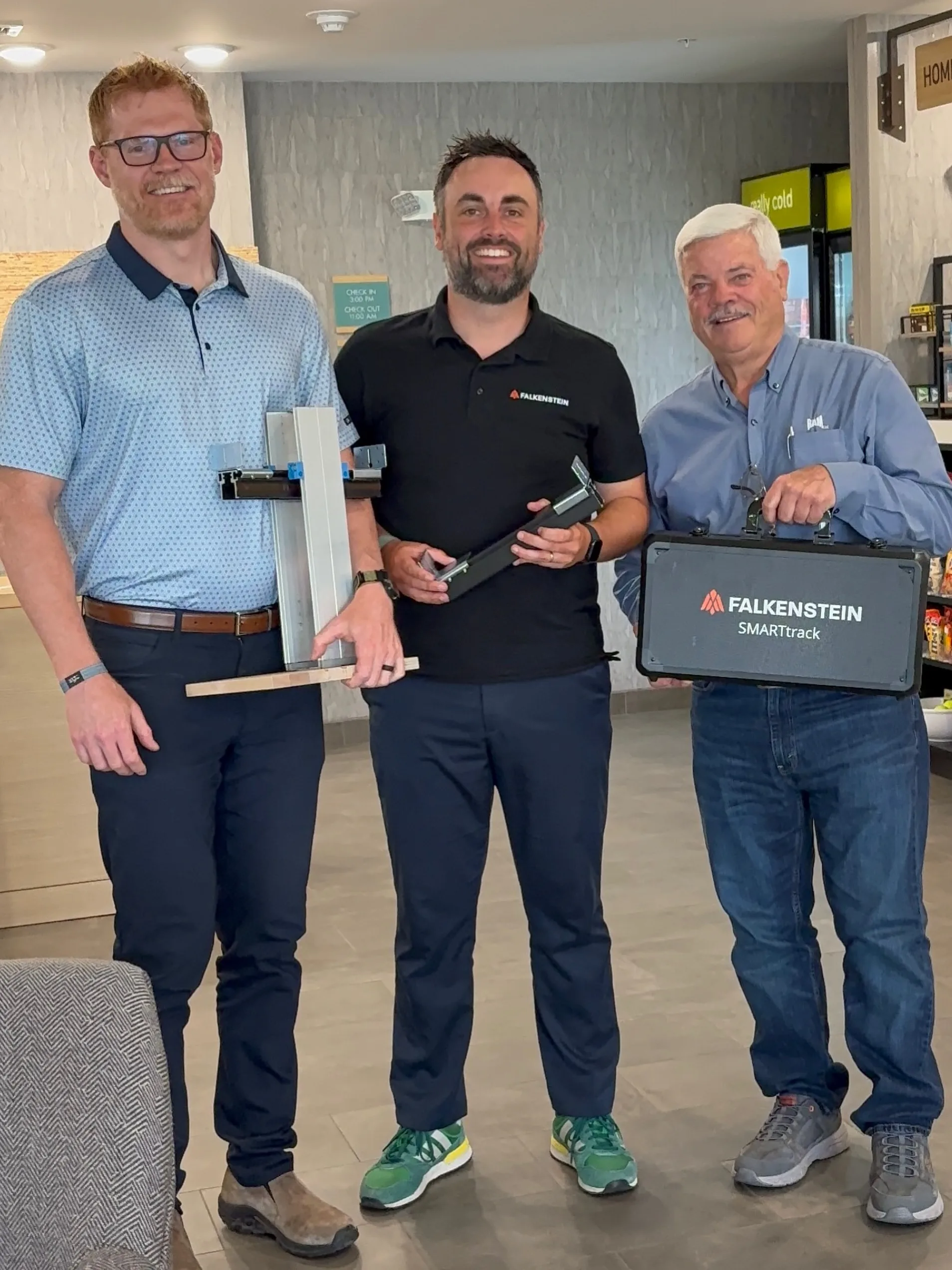 Welcome to the Team Phil Jackson & Craig Mester 🤝
We are very happy to have these 2 and their agencies (Ram Millwork & Great Lakes Architectural Solutions) representing Falkenstein in the beautiful states of Michigan, Indiana, Ohio, Illinois, Kentucky and West Virginia. 🇺🇸
Our Sales Director Stephan Foehr traveled to Grand Rapids for Training and Customer Visits.
Looking forward to growing our business in these regions - if you are in the area and interested in a presentation or training please reach out to us ✌️
#pocketdoors #slidingdoors